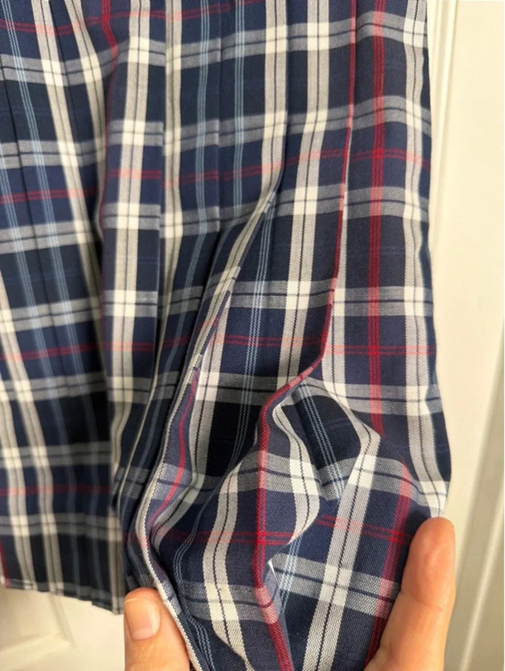 Parker Blue Pleated Apron Dress Uniform